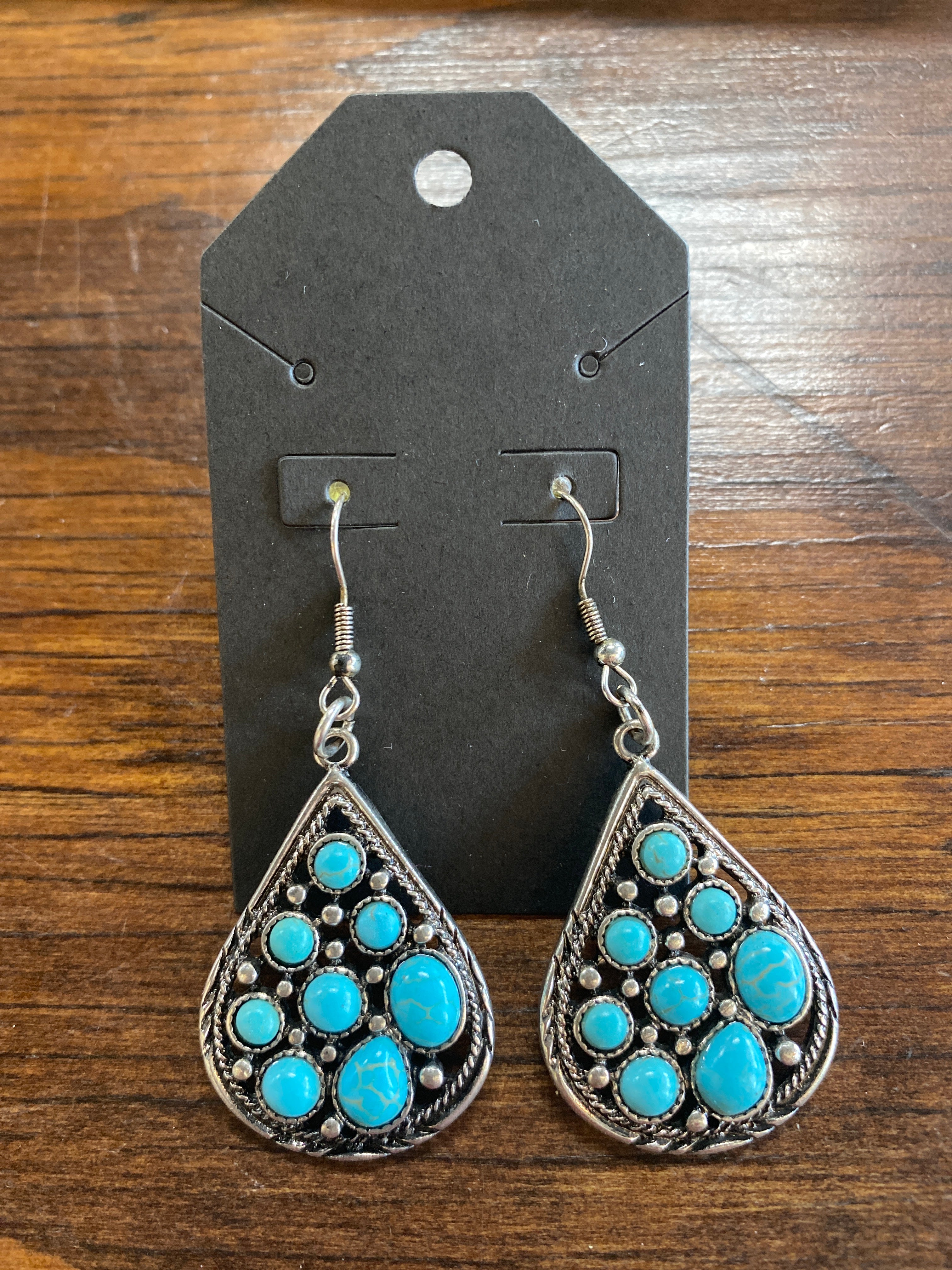 Faux Turquoise Earrings