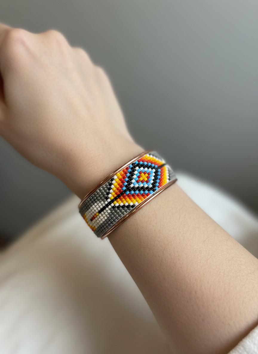 Copper Beaded Bracelet