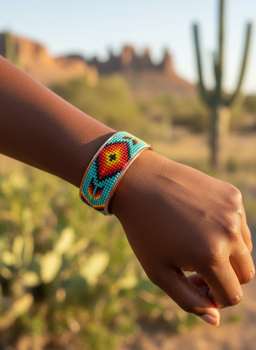 Copper Beaded Bracelet