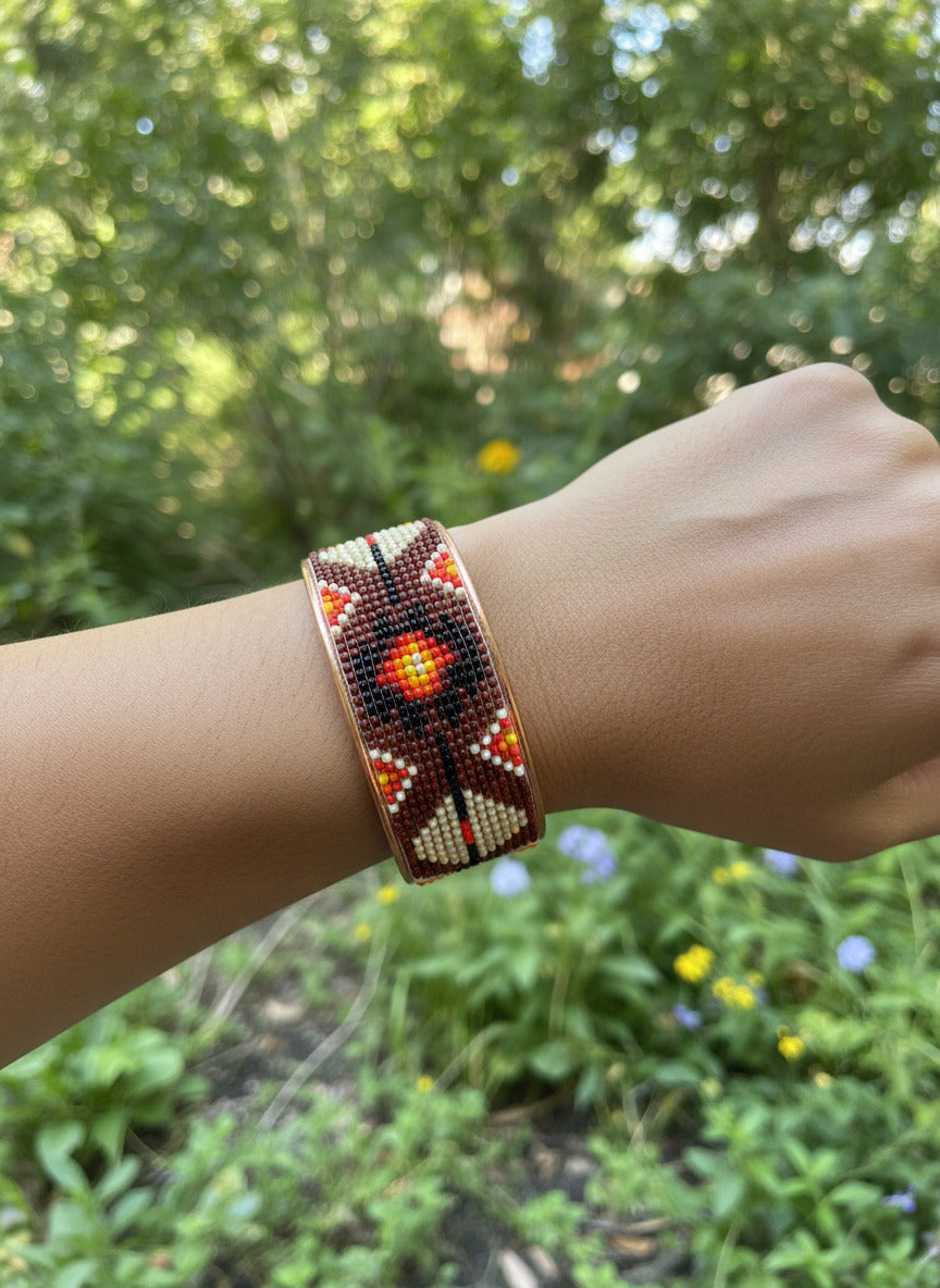 Copper Beaded Bracelet