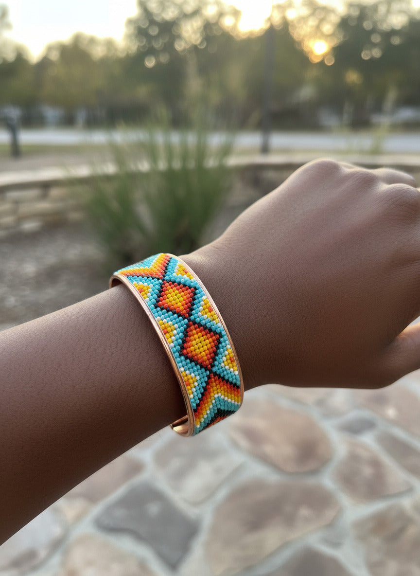 Copper Beaded Bracelet