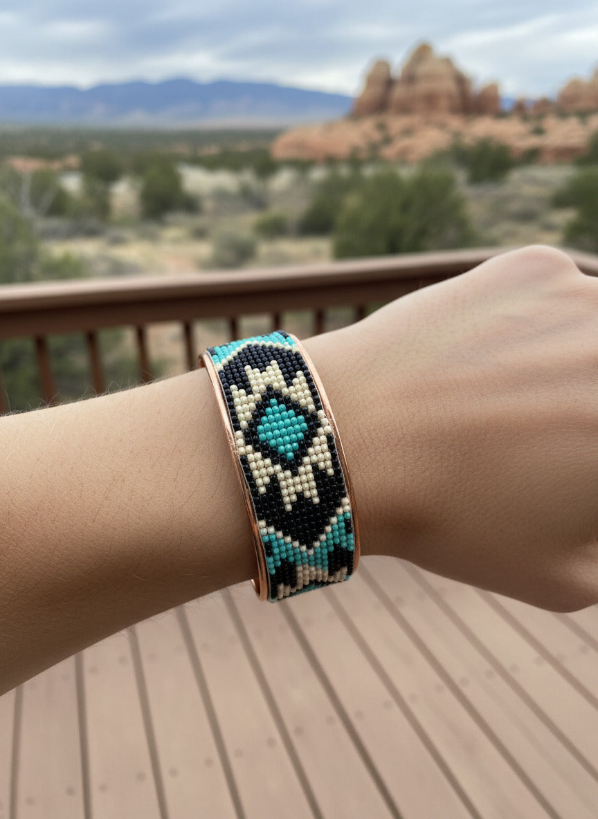 Copper Beaded Bracelet