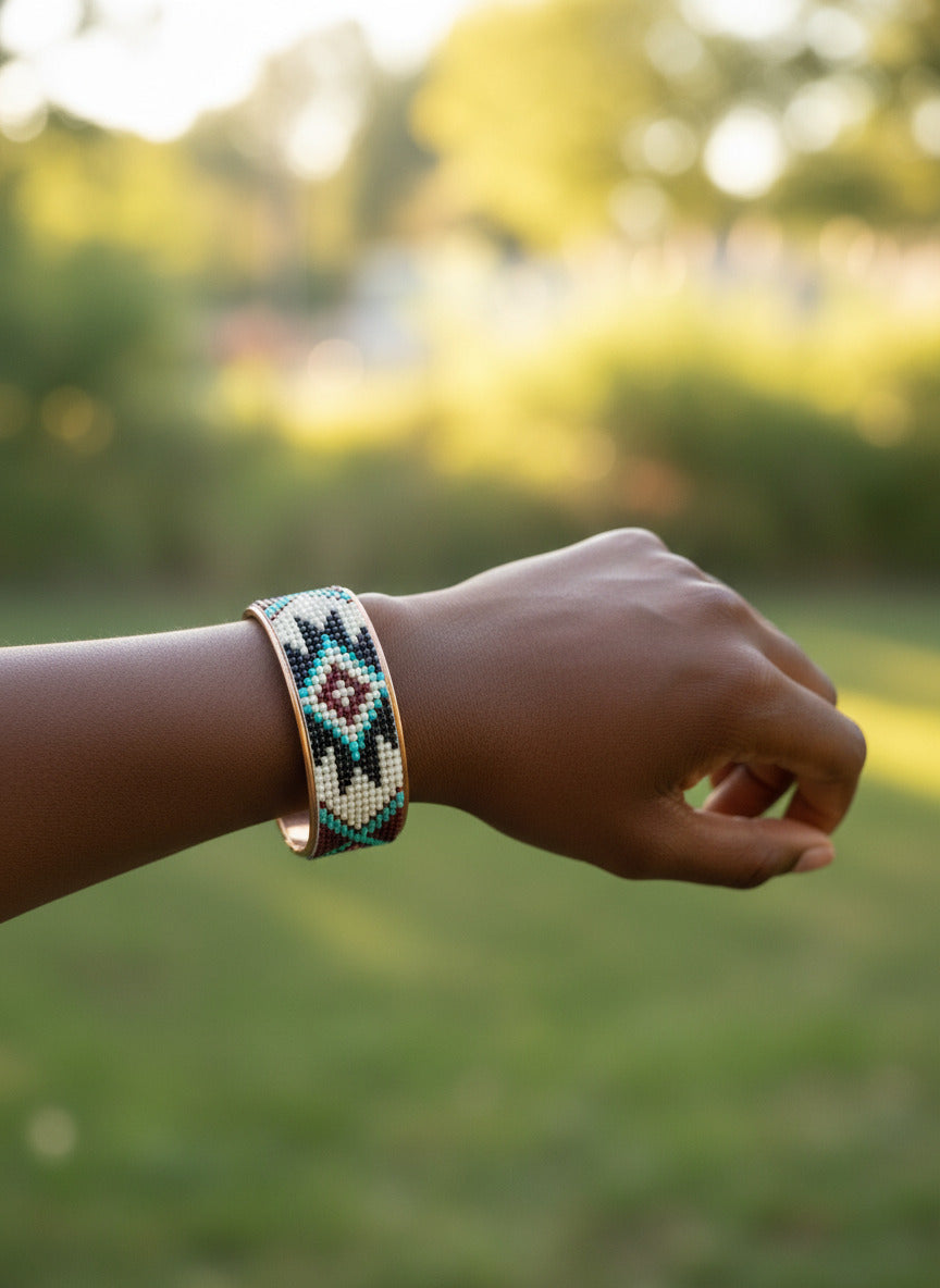Copper Beaded Bracelet