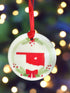 Porcelain Oklahoma Ornaments