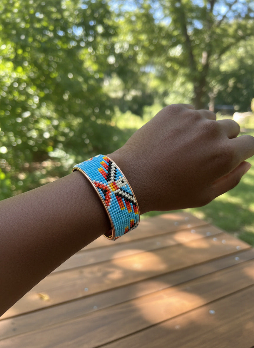 Copper Beaded Bracelet