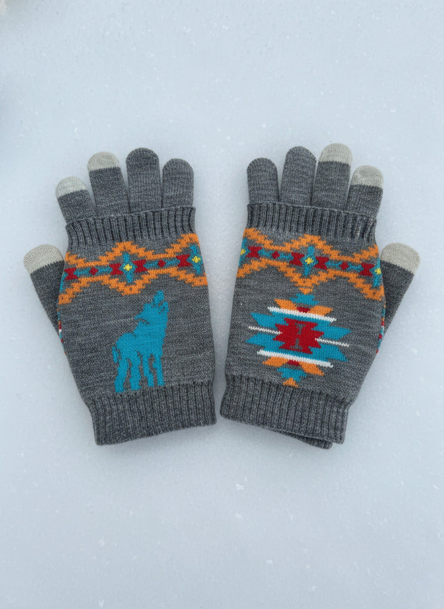 Southwest Knitted Gloves