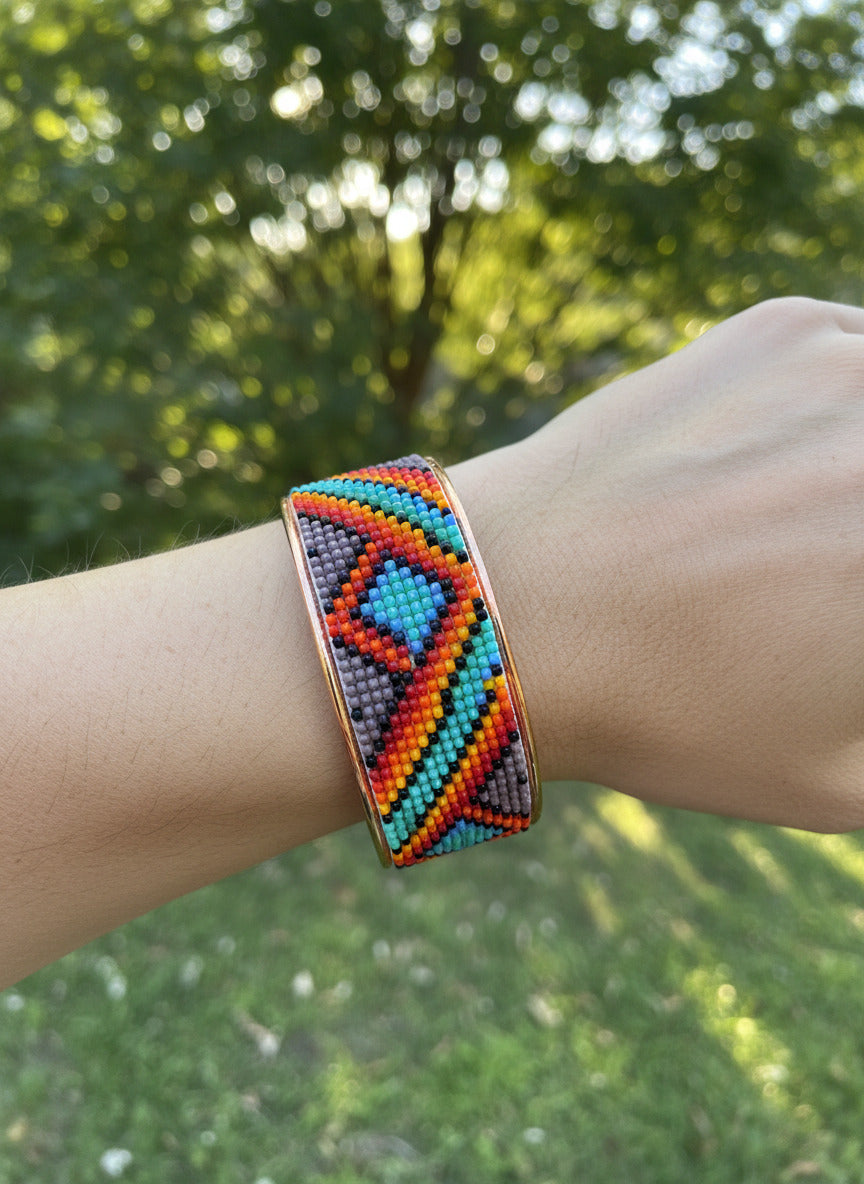 Copper Beaded Bracelet