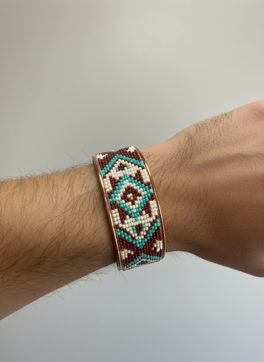 Copper Beaded Bracelet