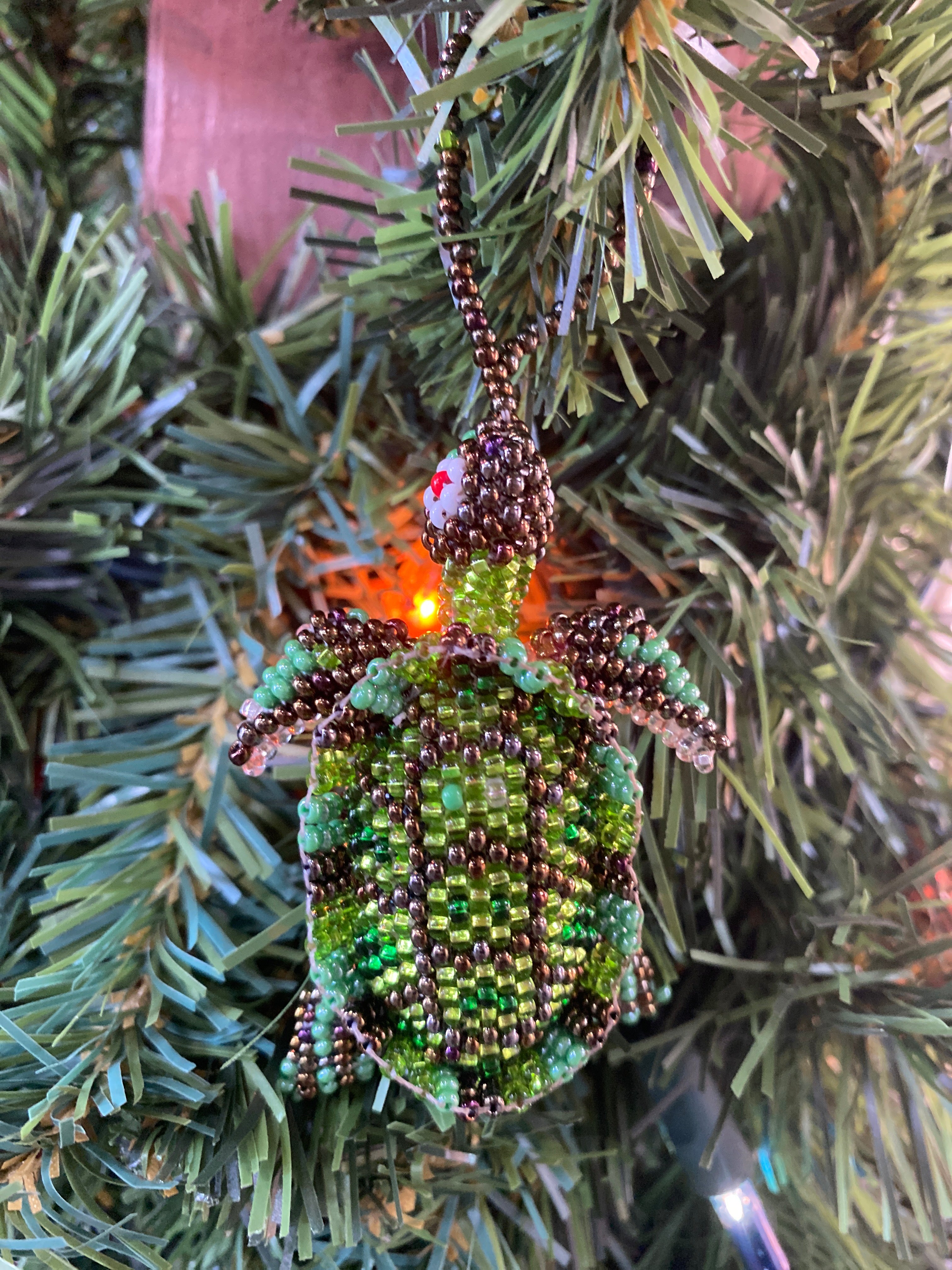 Beaded Turtle Ornament