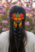 Native Beaded Fringe Barrette w/ Hair Stick