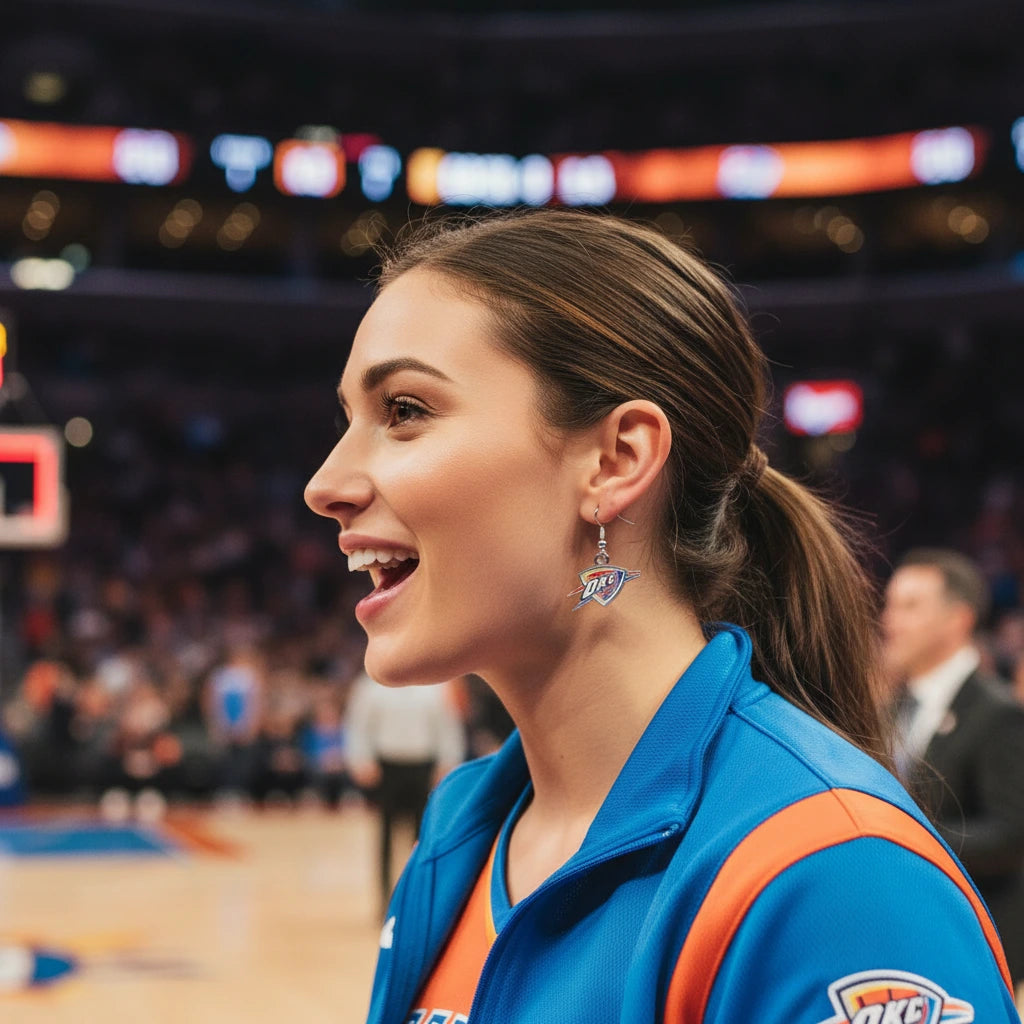 OKC Thunder Earrings