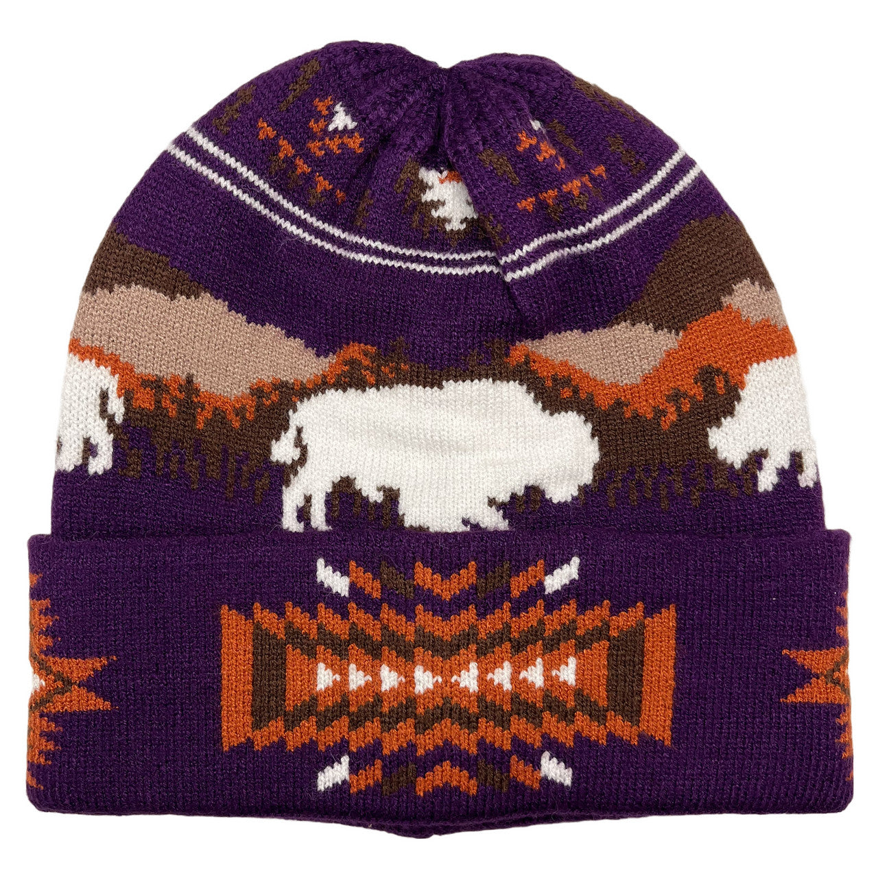 Knitted Beanie Rustic Bison