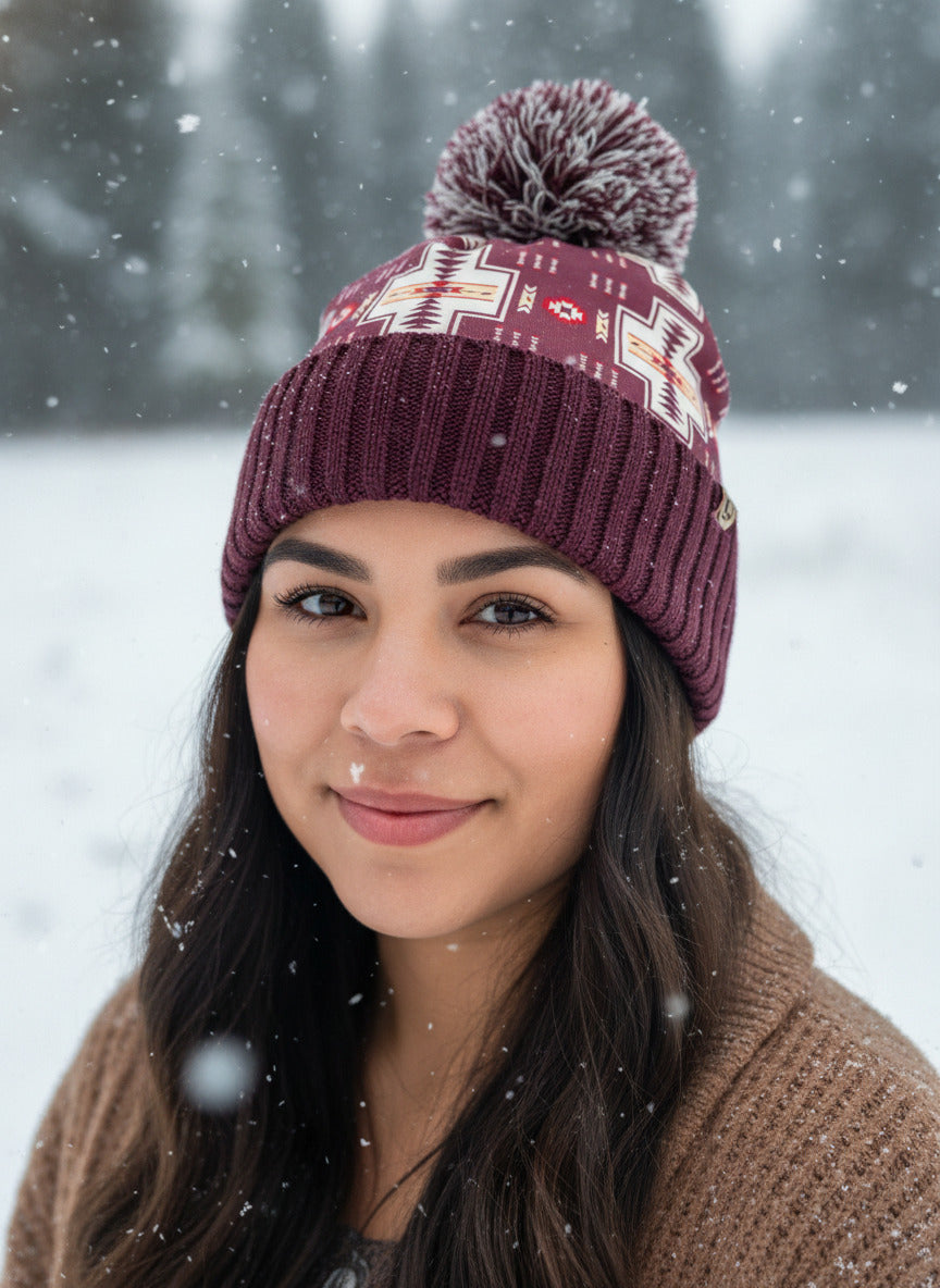 Sublimation Southwest Print Knit Hat