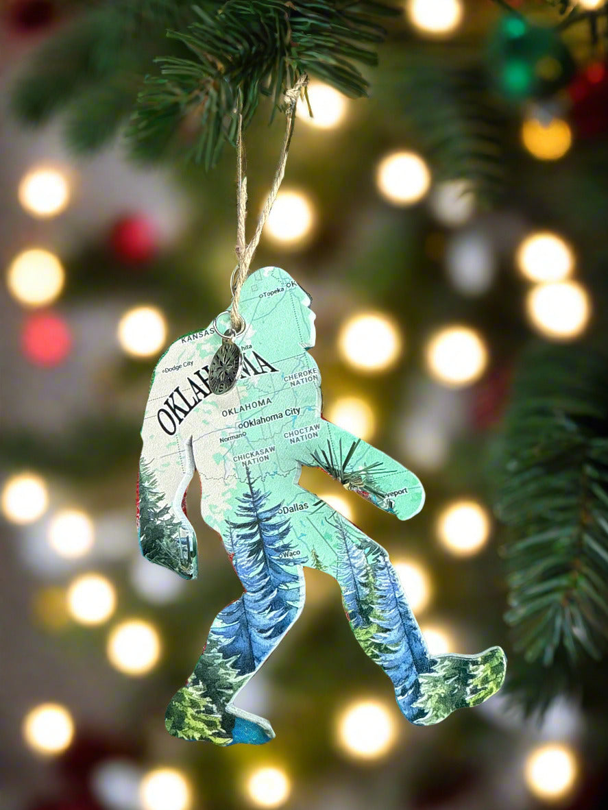 Big Foot Christmas Ornament