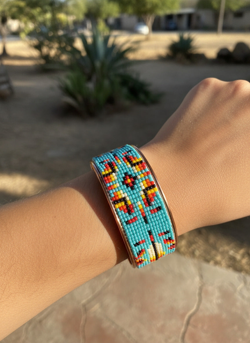 Copper Beaded Bracelet