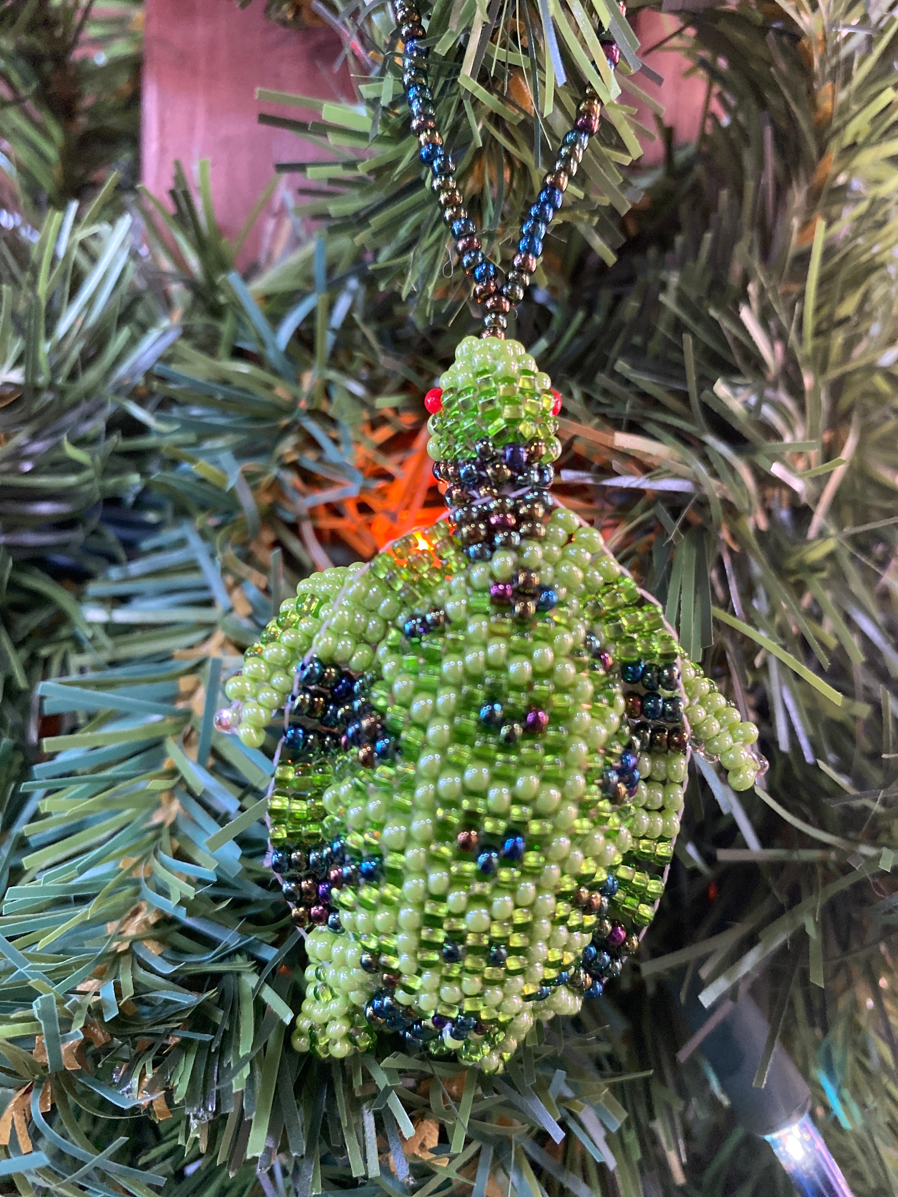 Beaded Turtle Ornament