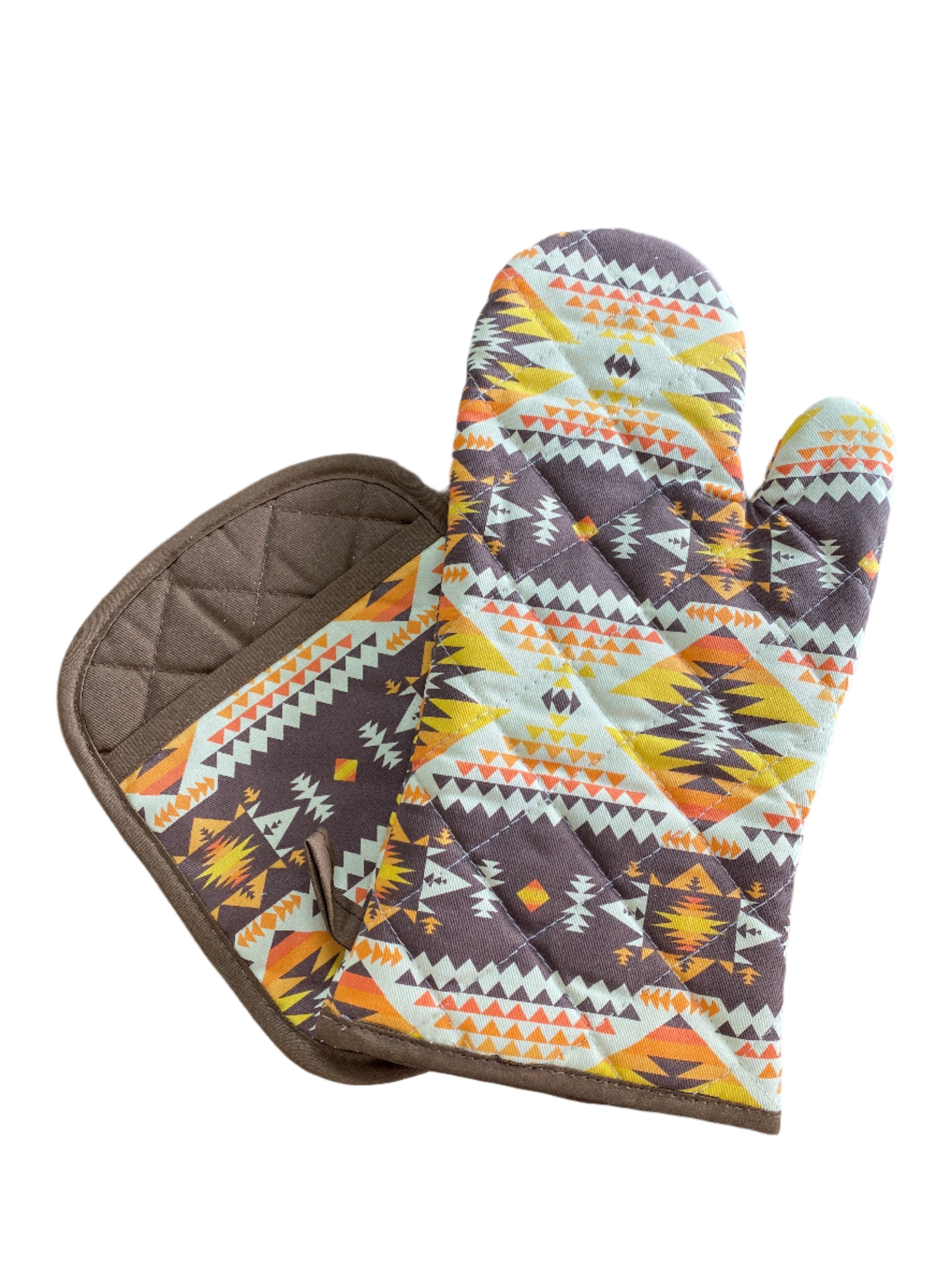 Southwest Designed Oven Mitt and Pot Holder