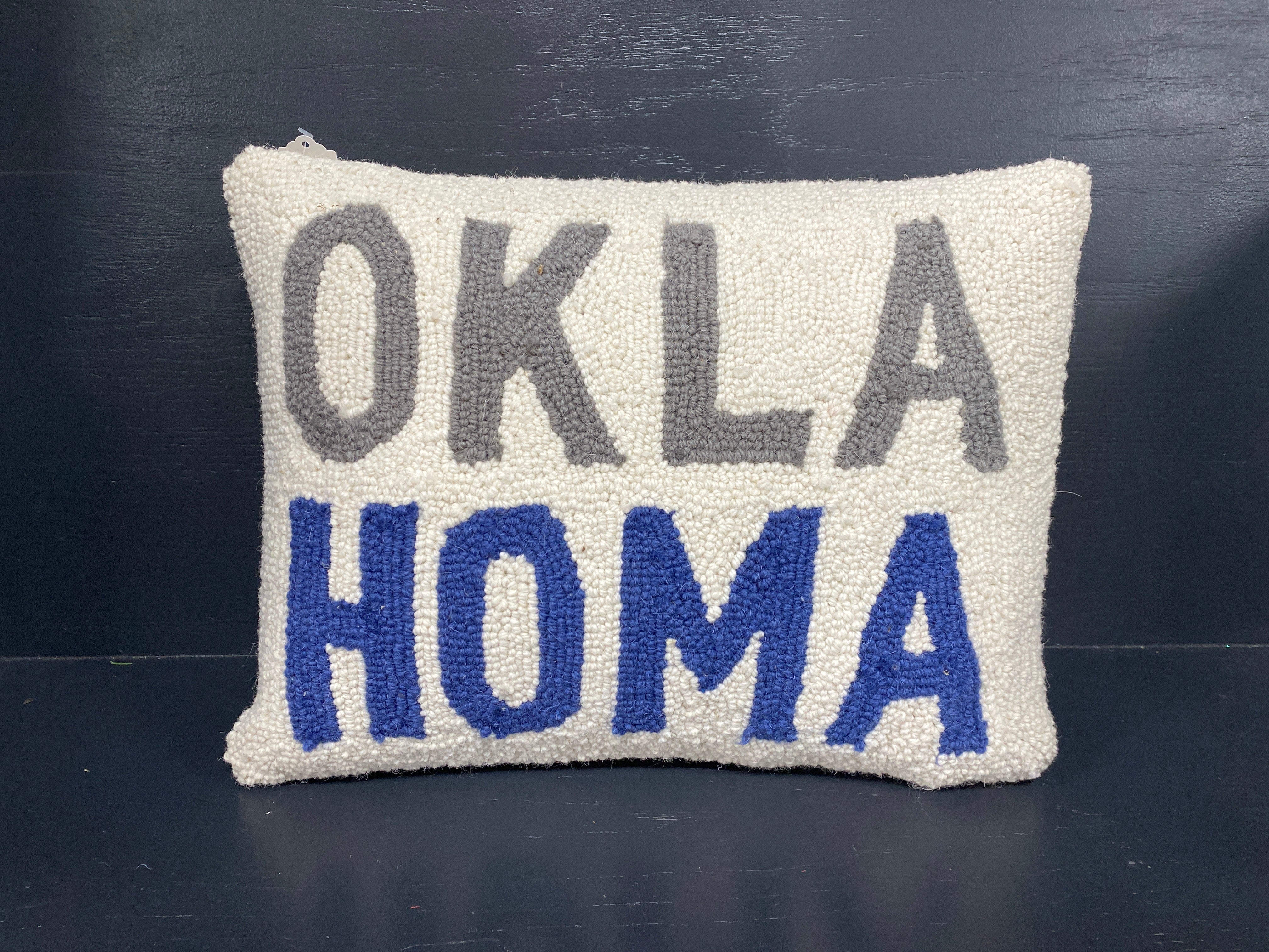 Blue OKLAHOMA Pillow