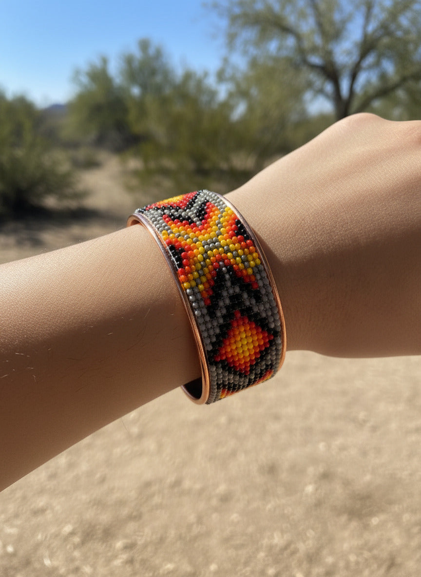 Copper Beaded Bracelet