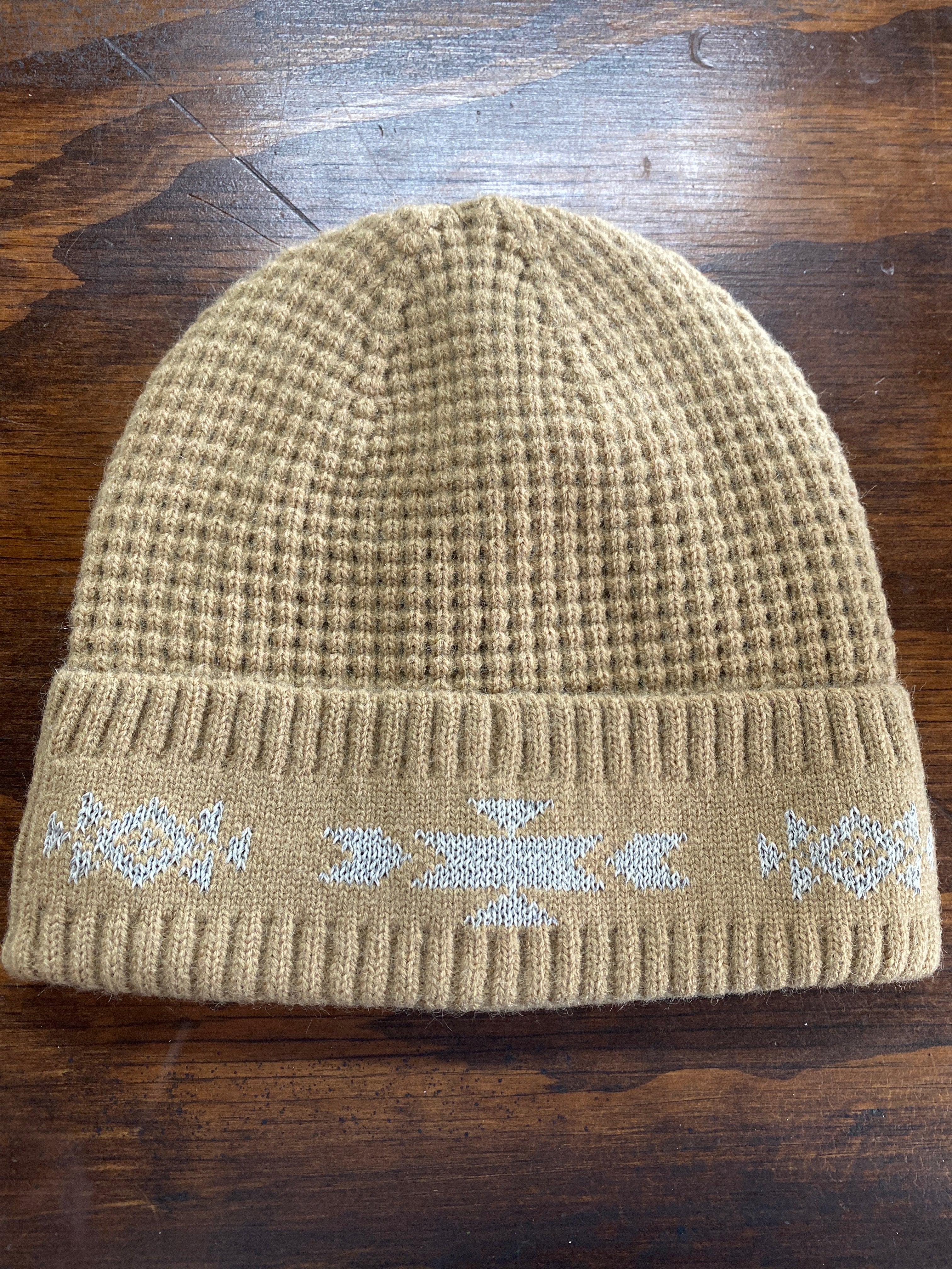 Geo Reflective Knitted Winter Hat.