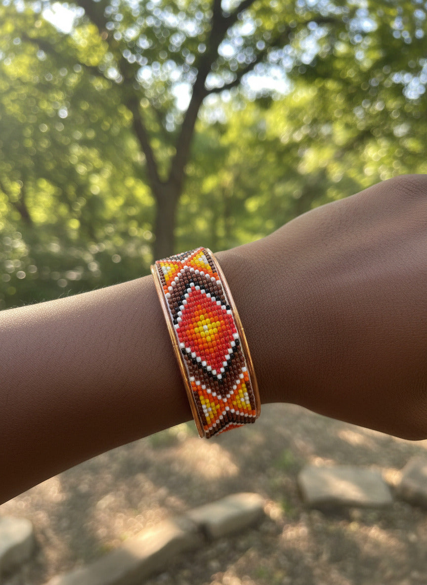 Copper Beaded Bracelet