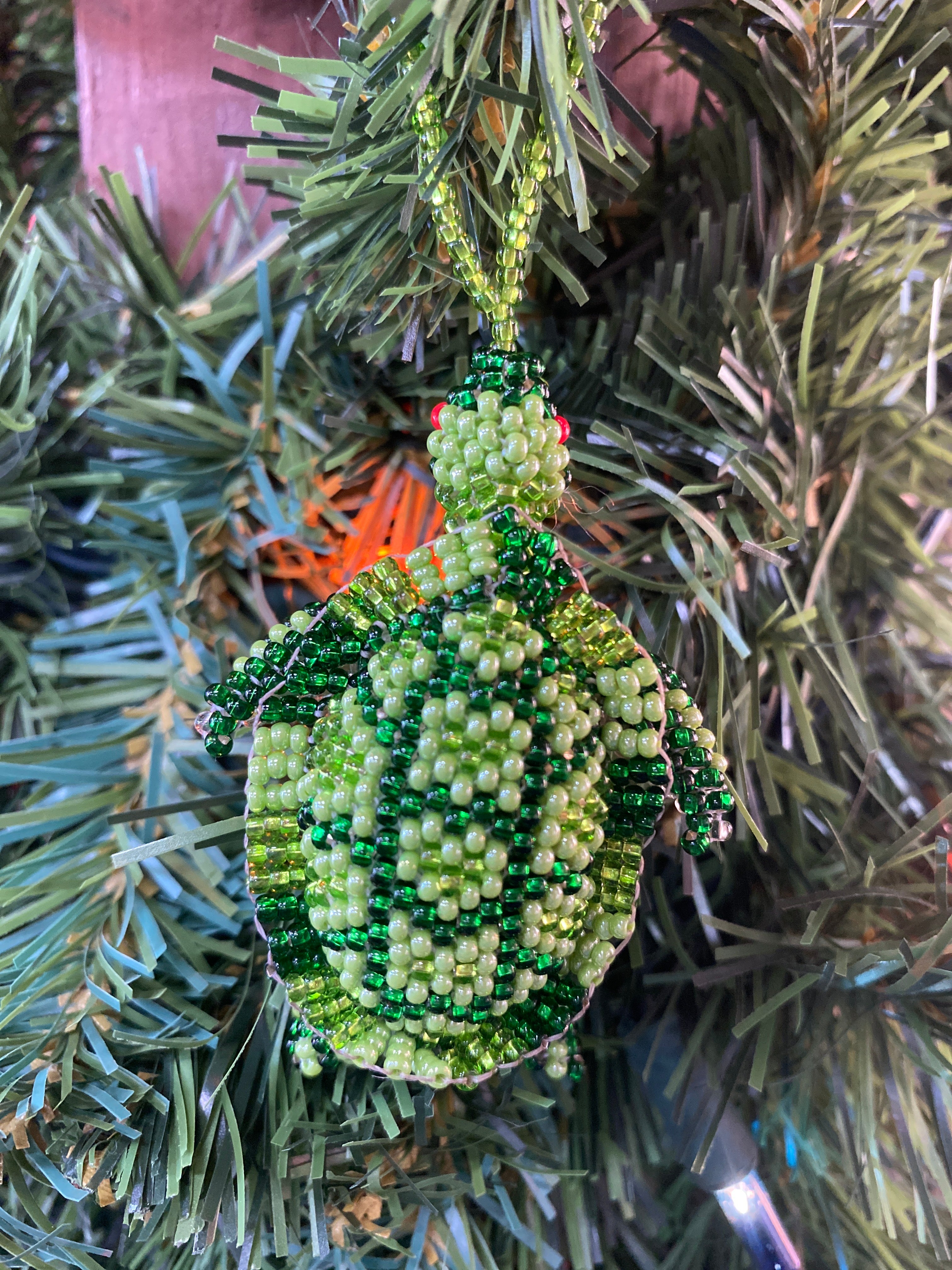 Beaded Turtle Ornament