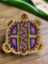 Seed Bead Turtle Barrette Hair Clip