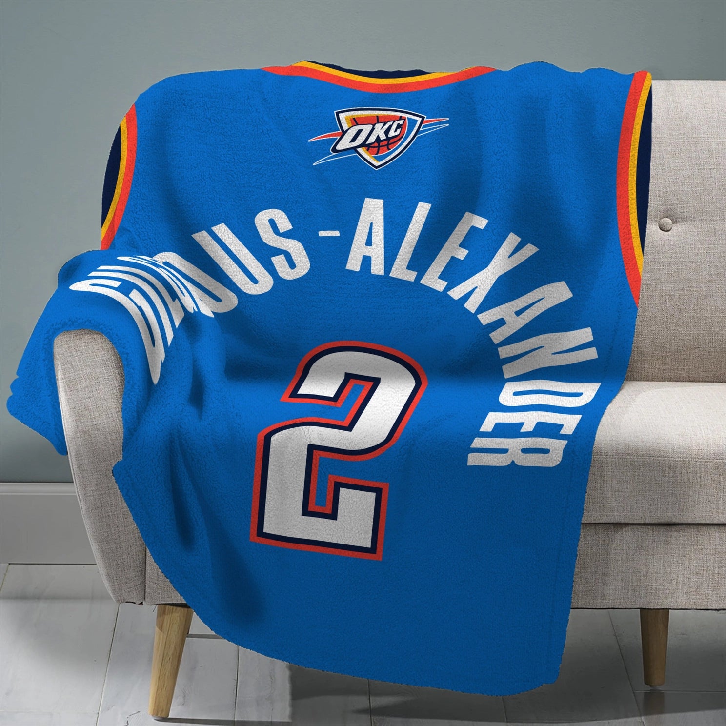 OKC SGA Throw Blanket