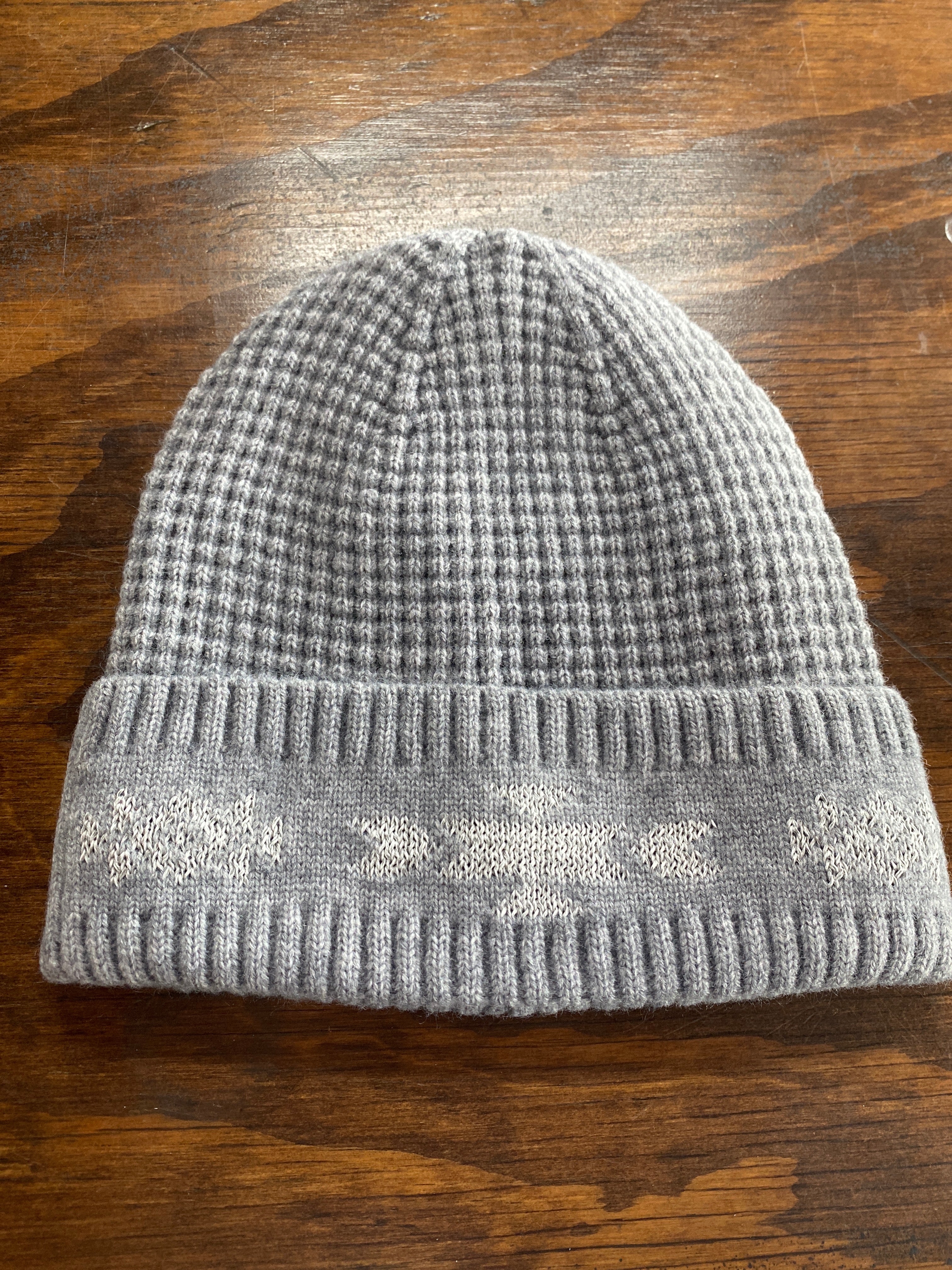 Geo Reflective Knitted Winter Hat.