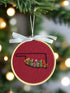 Oklahoma Embroidery Ornament