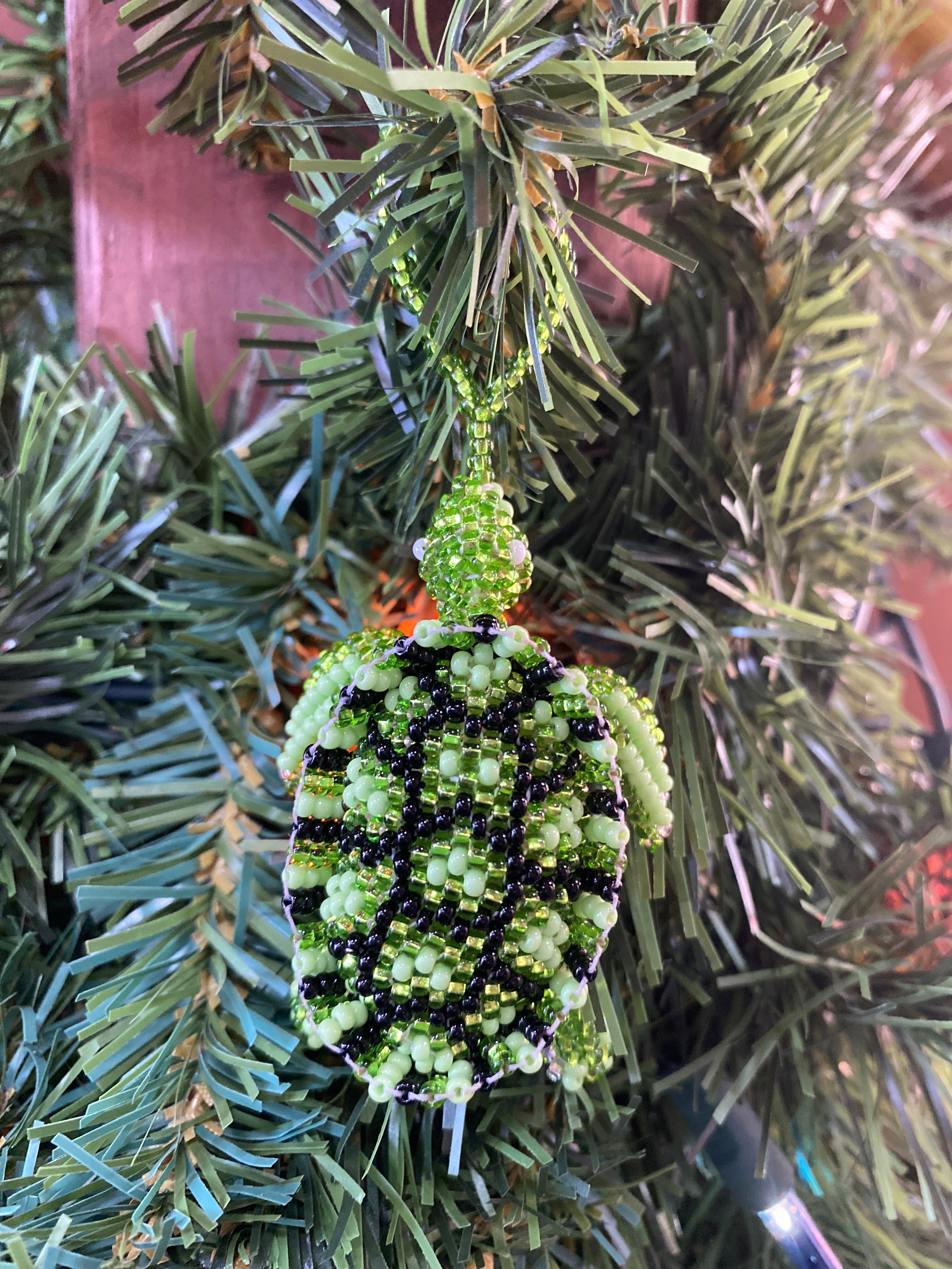 Beaded Turtle Ornament