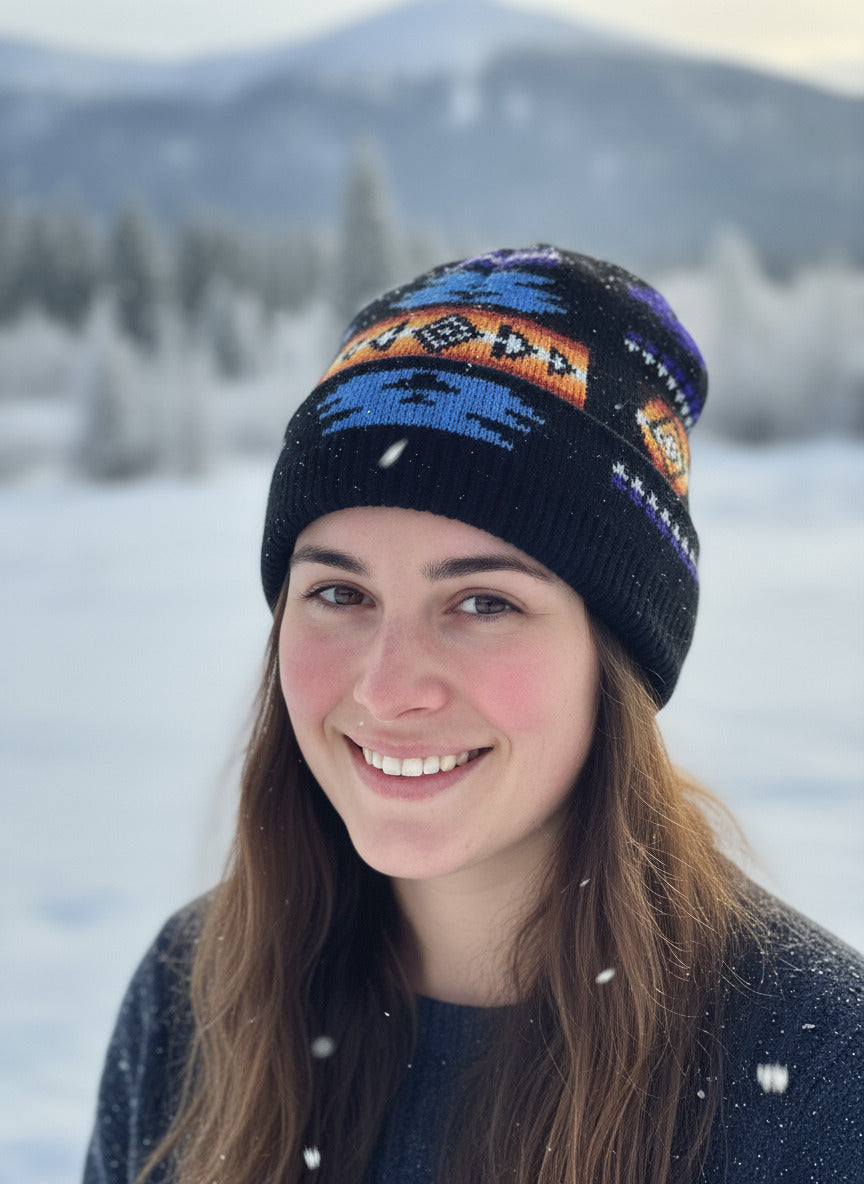 Knitted Southwest Beanie