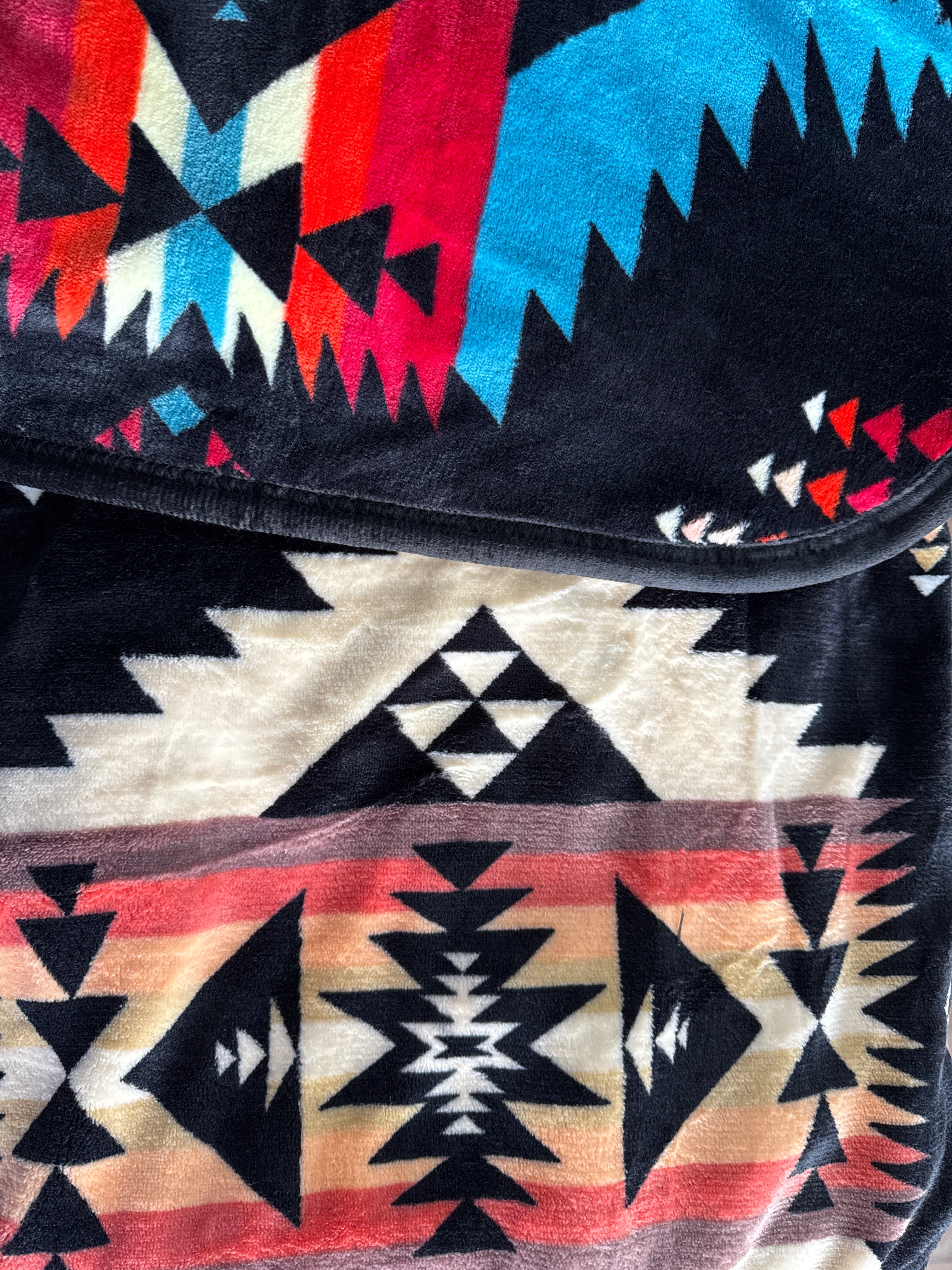 Native Print Plush Blankets