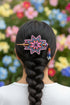 Native Beaded Fringe Barrette w/ Hair Stick