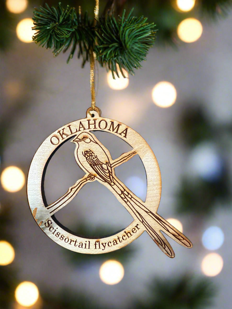 Ornament Wooden Oklahoma Ornaments