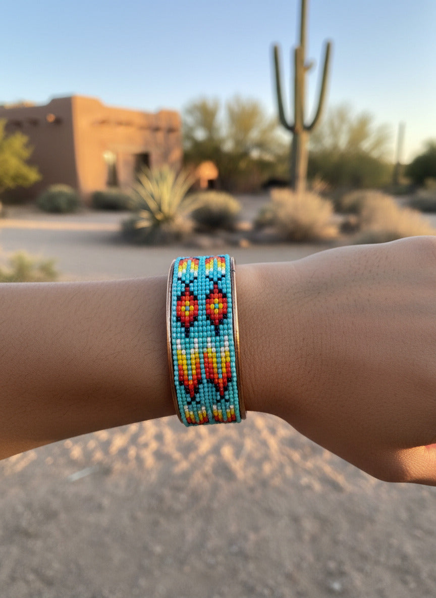 Copper Beaded Bracelet