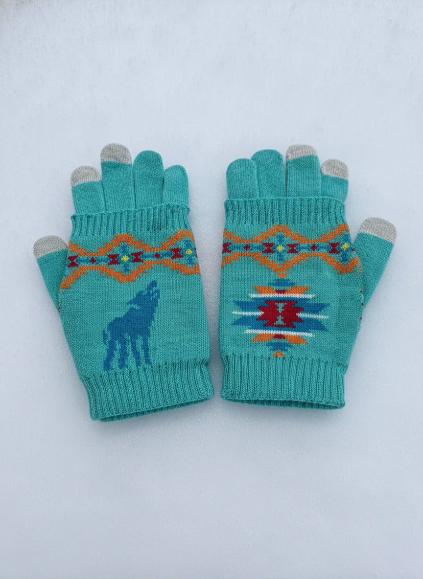 Southwest Knitted Gloves