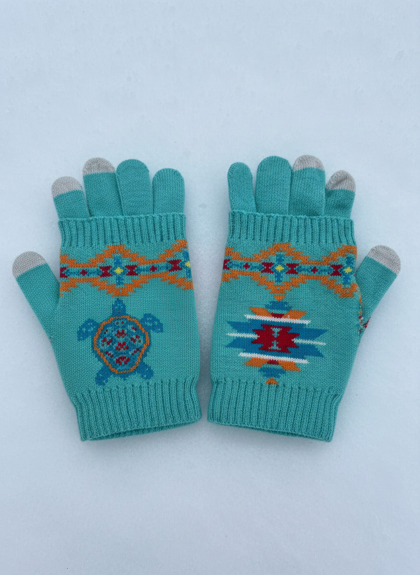 Southwest Knitted Gloves