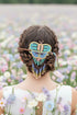 Native Beaded Fringe Barrette w/ Hair Stick
