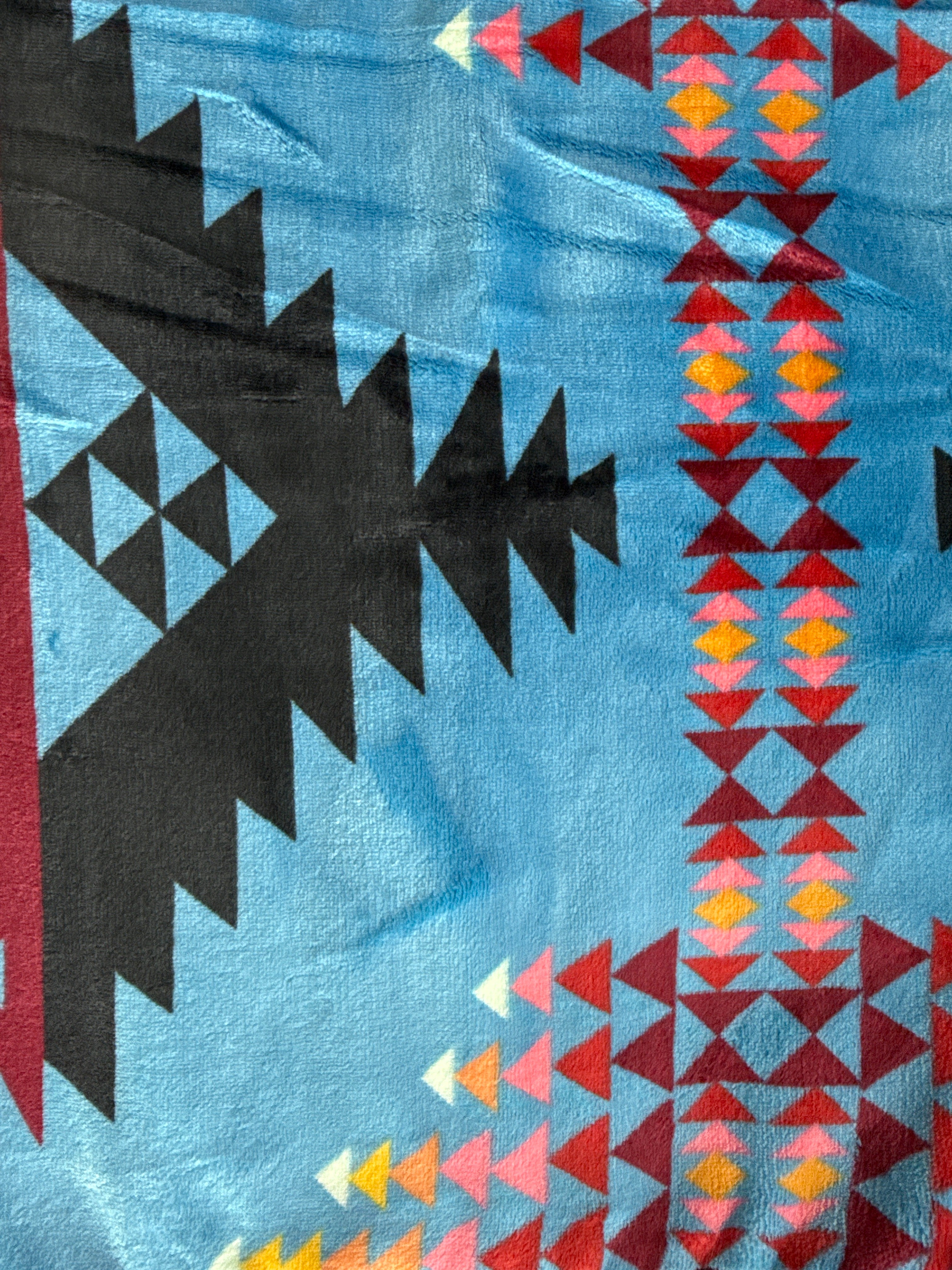 Native Print Plush Blankets
