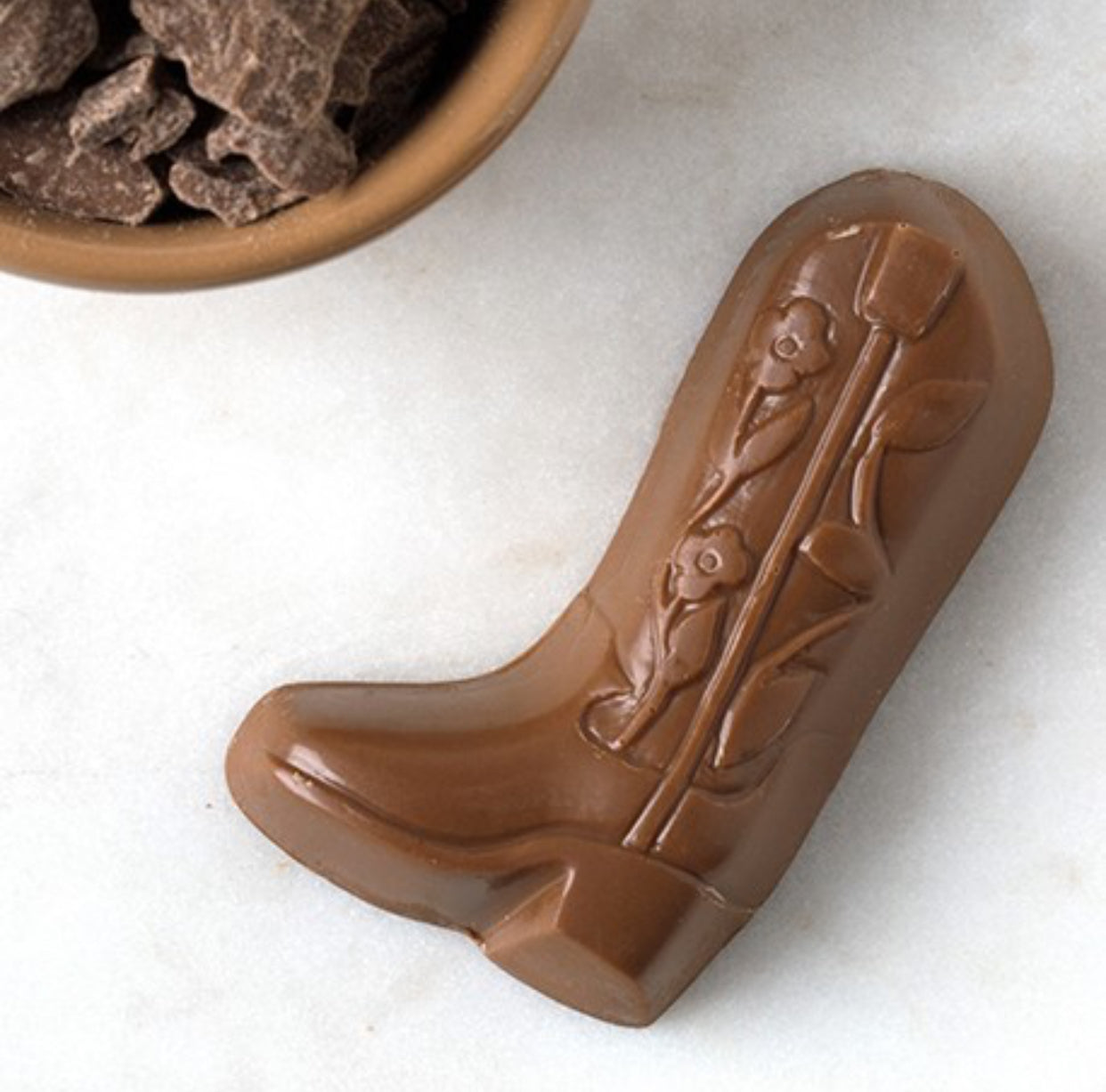 Boot Mold of Chocolate