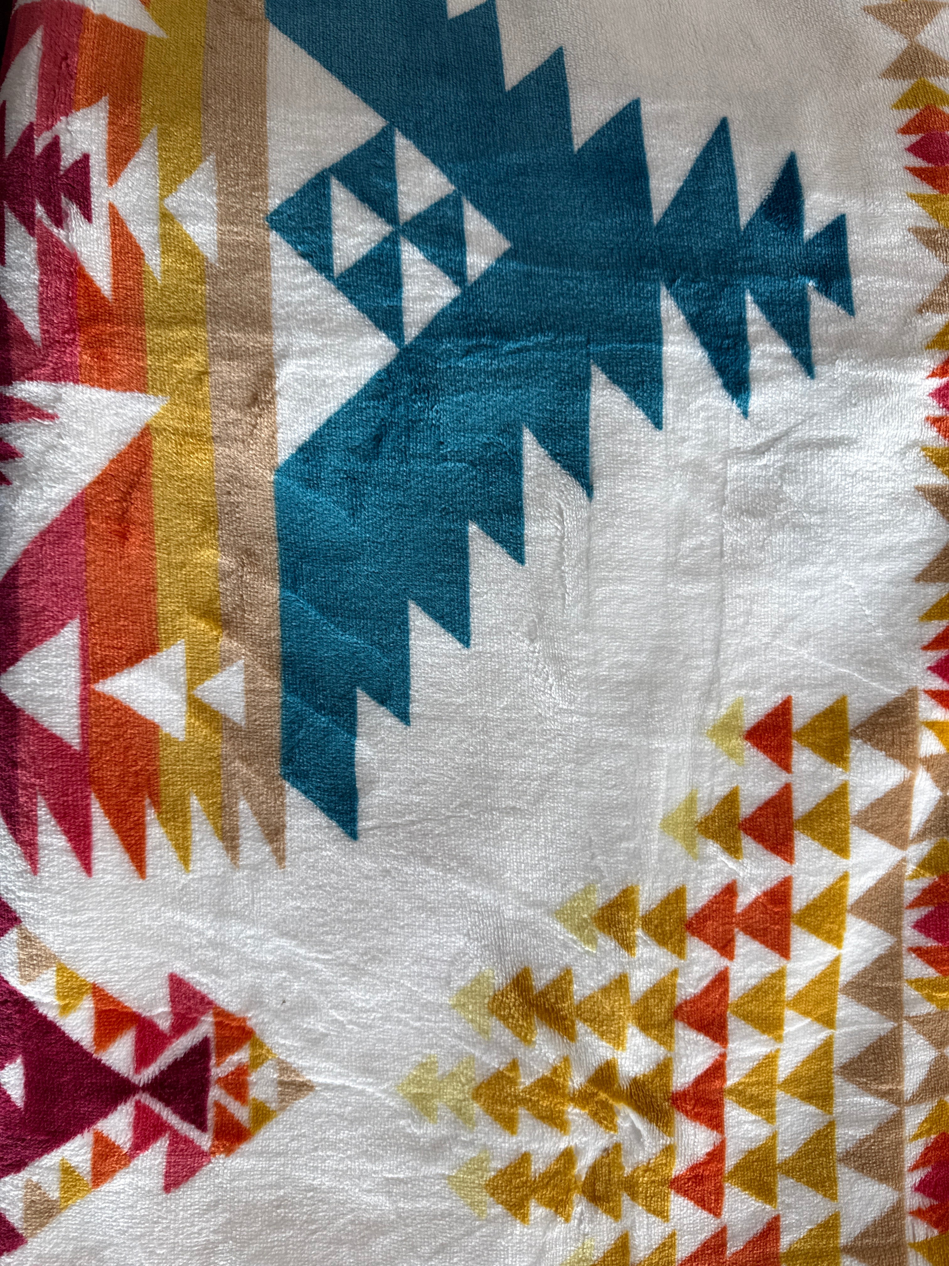 Native Print Plush Blankets