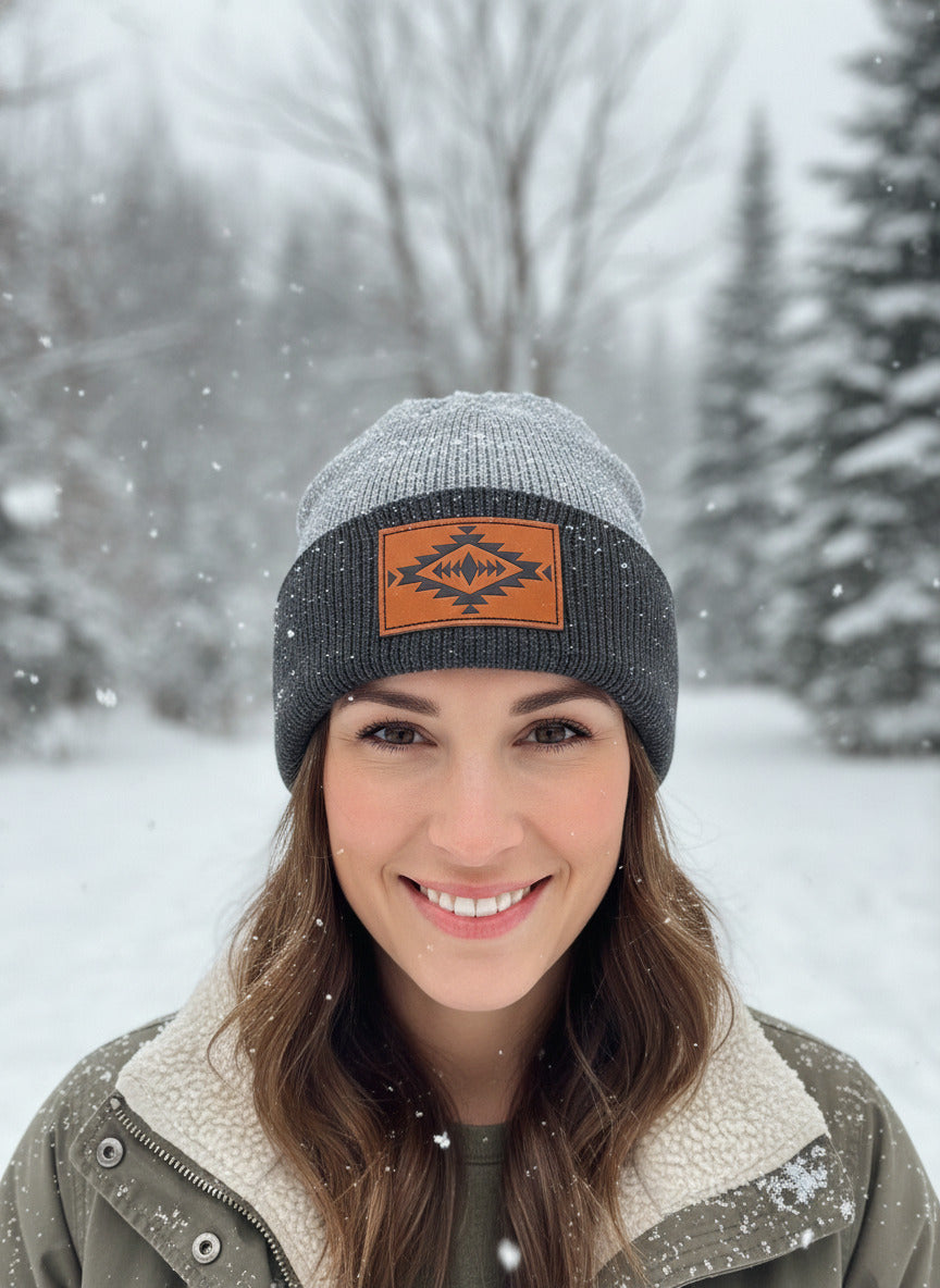 Two Tone Southwest Beanie