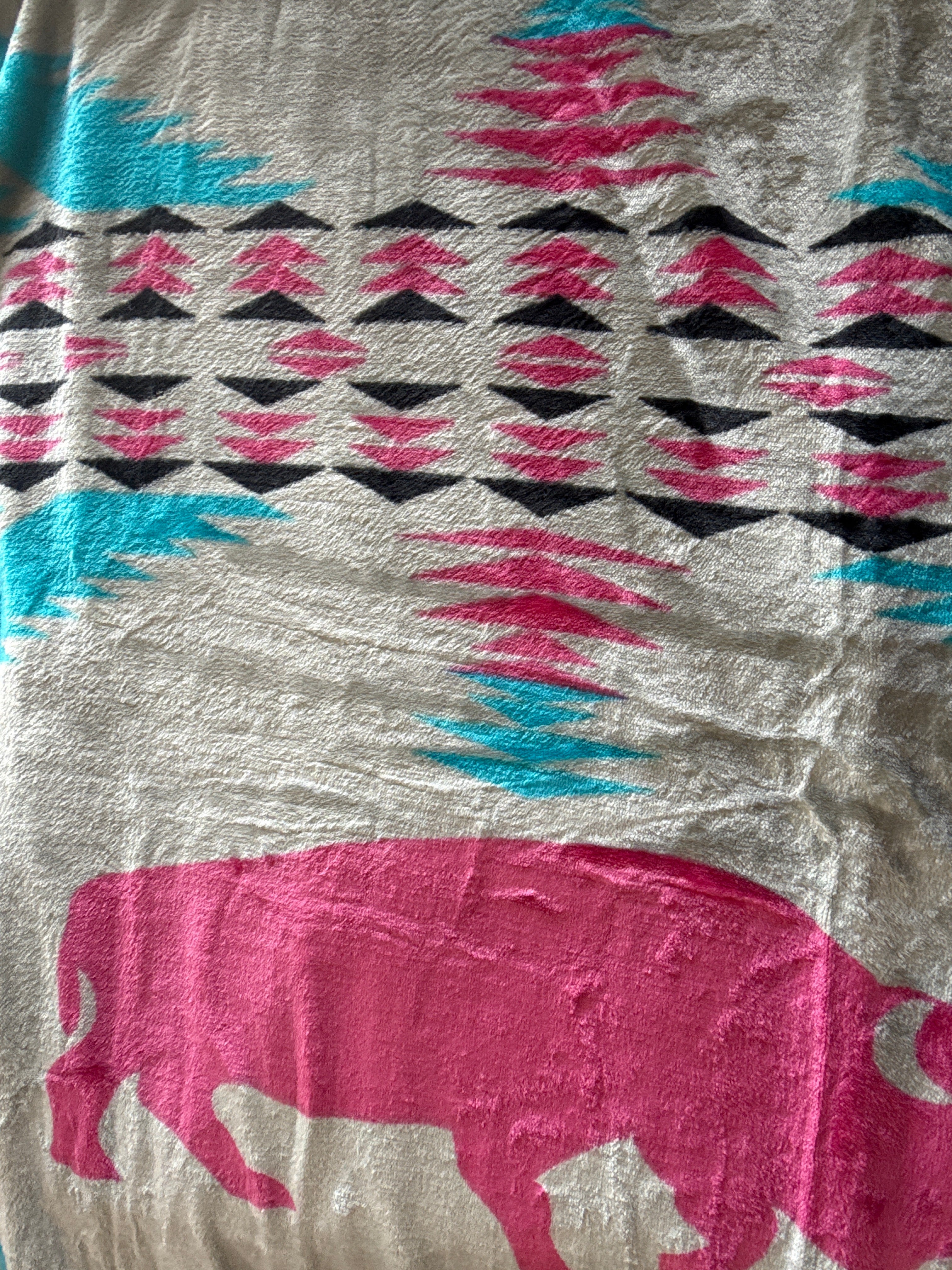 Native Print Plush Blankets