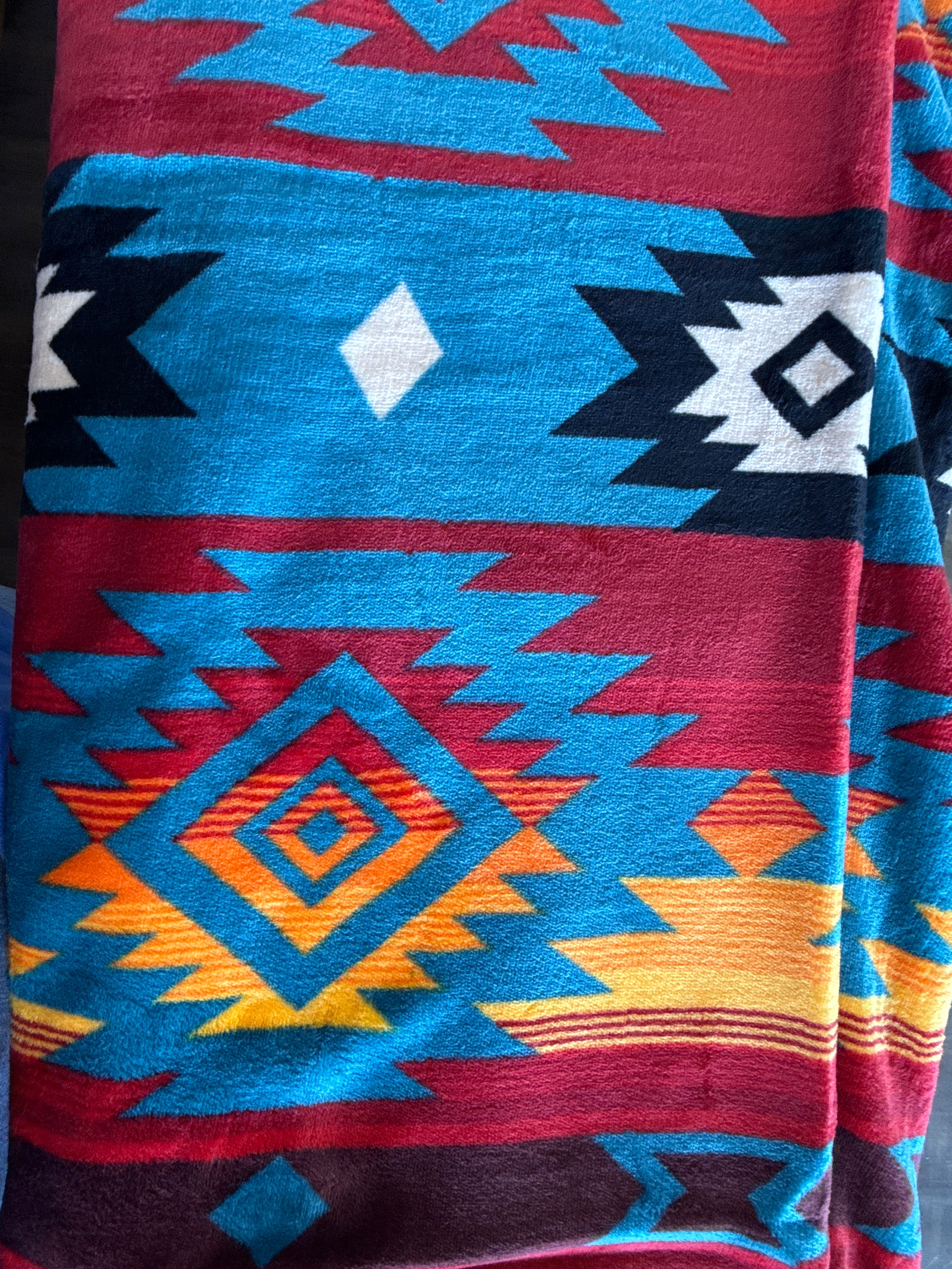 Native Print Plush Blankets